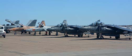 Hornets, Tiger IIs, and Harriers, Mesa Gateway Airport, March 7, 2014